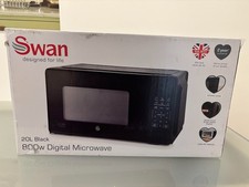 Swan SM4426BLK Digital Microwave, 20 L, 800 W, Black