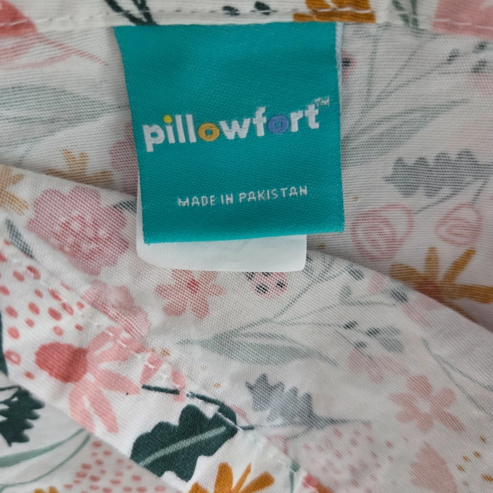 Sábana plana de algodón floral tamaño doble Pillowfort 100 % algodón Foto 2 de 3