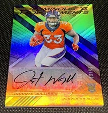 Javonte WIlliams 2021 XR Football Gold Rookie Auto Jersey Match #33/99 1/1 RC SP