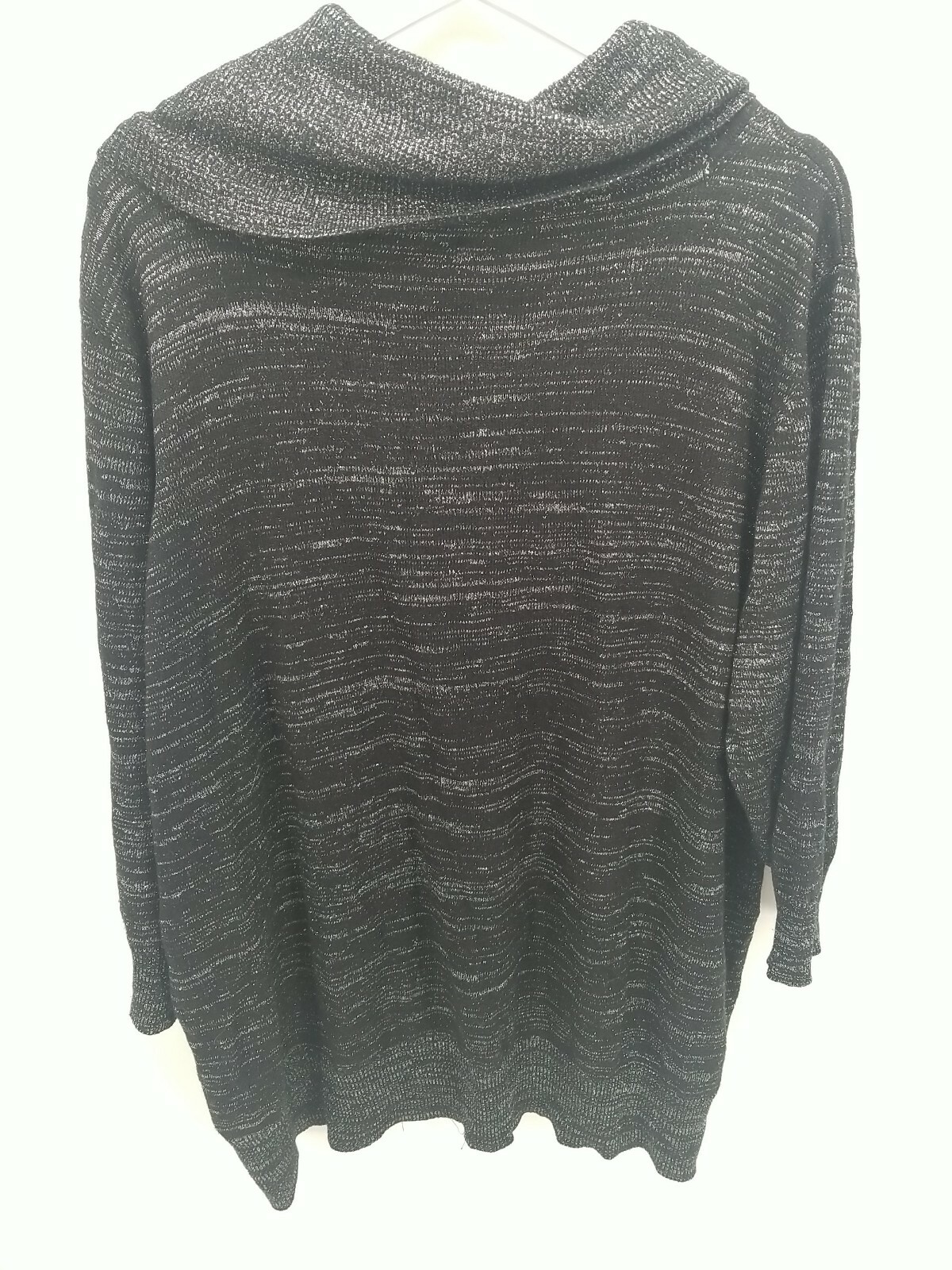Womens Basic Edition Black Silver Light Sweater T… - image 2