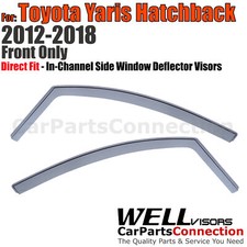 Wellvisors In-channel Window Visors 2pcs For Toyota Yaris Hatchback 2012-2018