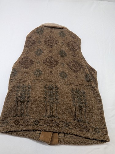 Woolrich Vest Women's Southwestern Tan Brown Size Medium - Picture 9 of 11