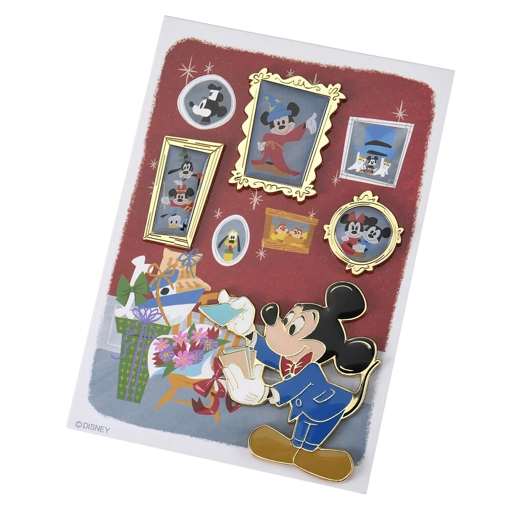 Mickey & Friends Pin Badge Set Disney Store Japan 30th Anniversary
