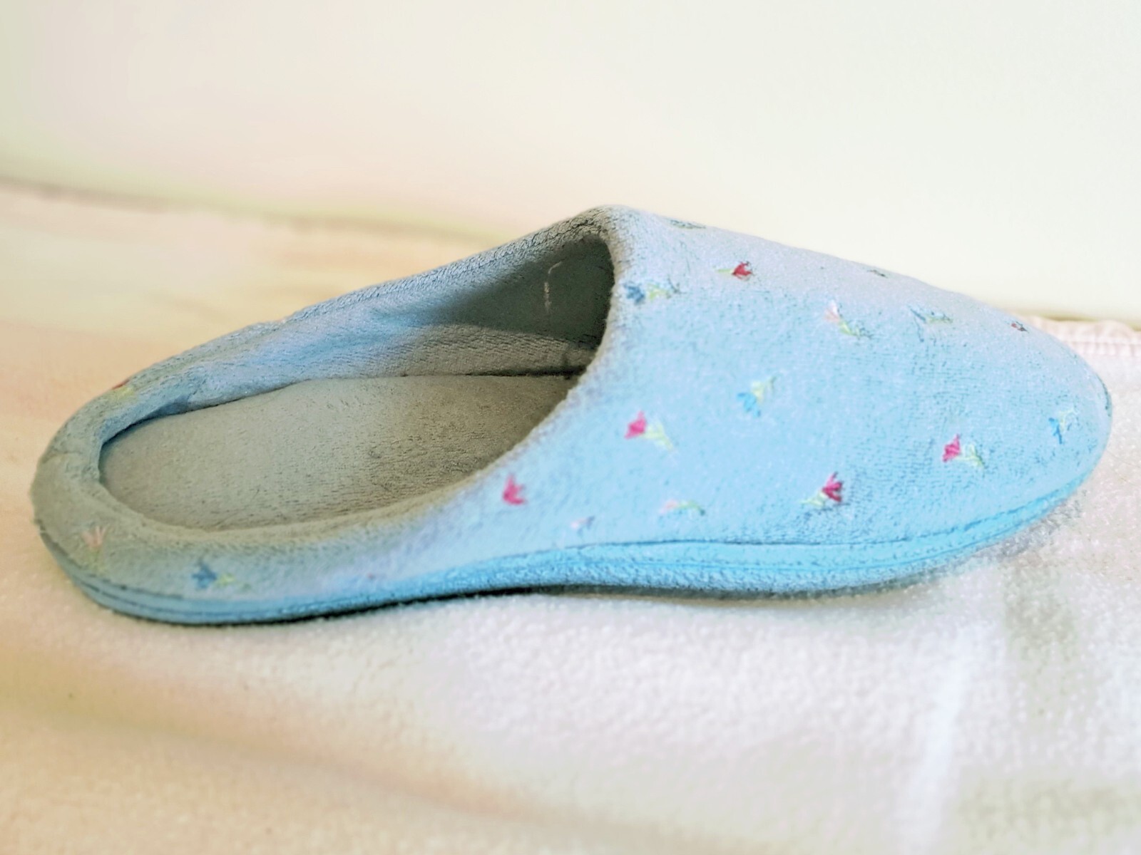 Dearfoam Dearfoams Slippers Light Blue House Shoes Sz Large ( US Size 910) eBay
