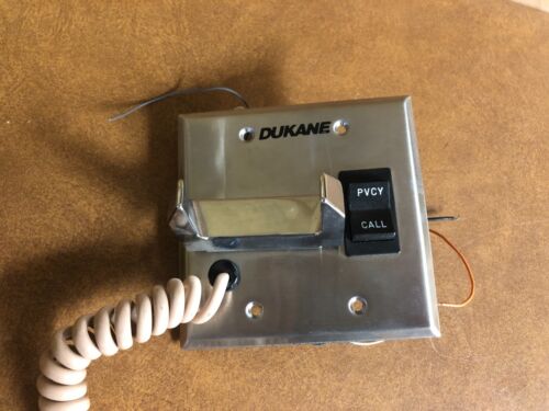 Dukane Telephone Handset Intercom Station with Call Switch - Picture 3 of 5