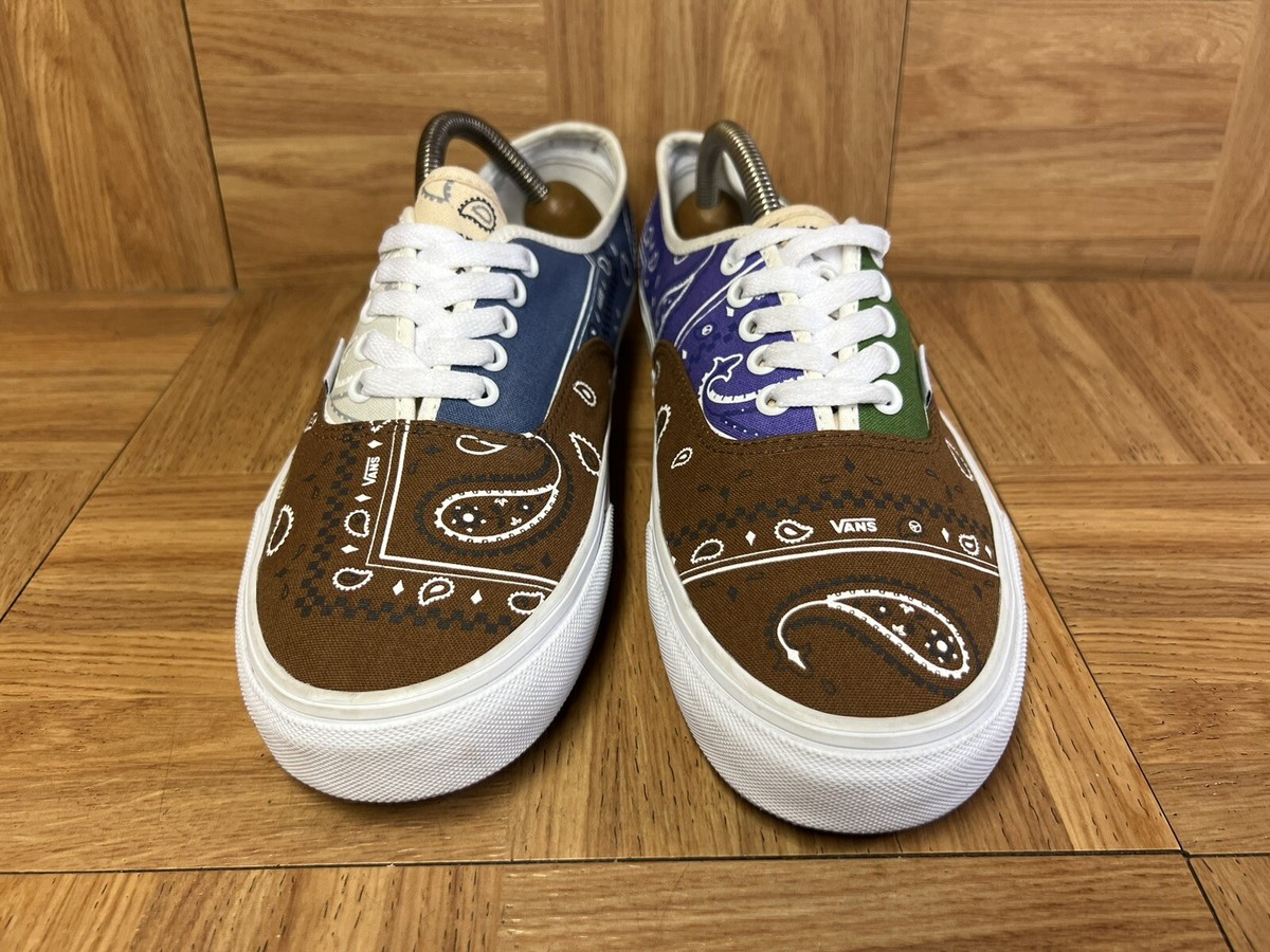 RARE🔥 Sz 9 - VANS Authentic All Over Bandana Paisley Multi Men's