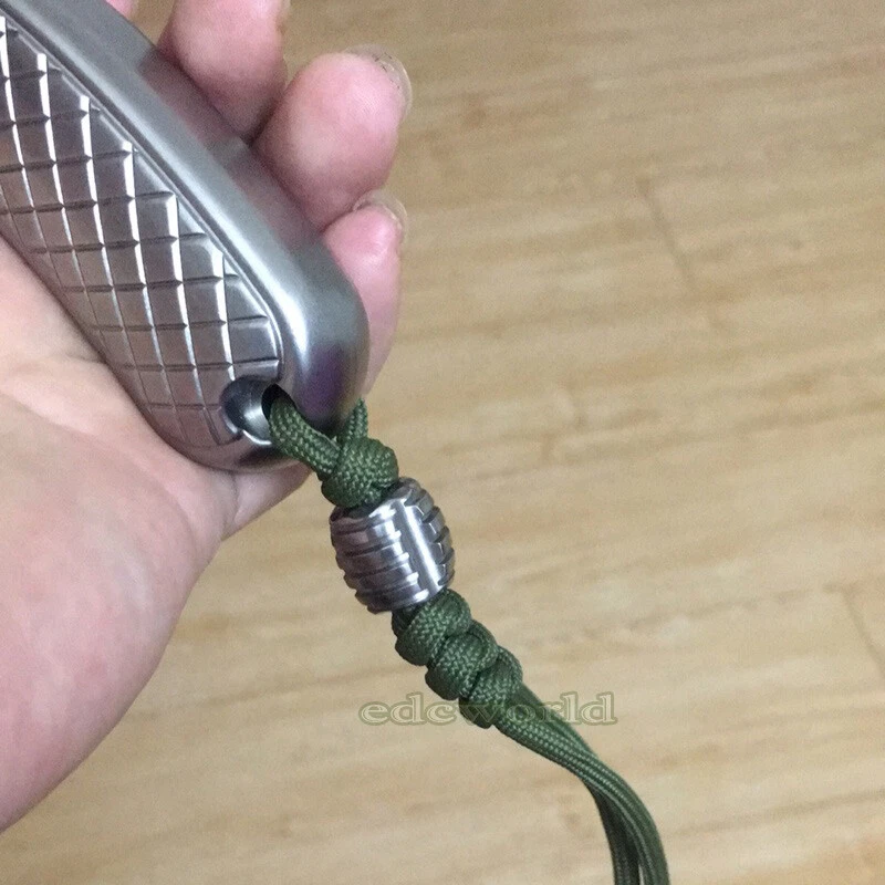 EDCgear TC4 钛 Ti 钥匙降落伞绳 EDC 吊坠珠挂绳工具 DZ-KB3 — 第 4/4 张图片