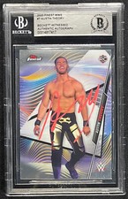 AUSTIN THEORY SIGNED 2020 WWE TOPPS FINEST ROOKIE CARD RC BAS WITNESS 417