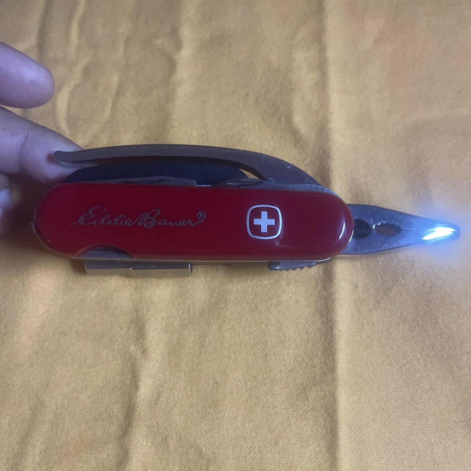 Wenger Delemont Eddie Bauer MiniGrip Swiss Army Knife Pliers Rare Used