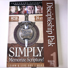 Christian Bible Verse Scripture Temporary Tattoos 13 weeks HCSB Truth Tat 23 Set