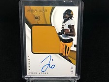 J'MON MOORE 2018 PANINI IMMACULATE COLLEGIATE PATCH ON CARD AUTO RC #D 2/99
