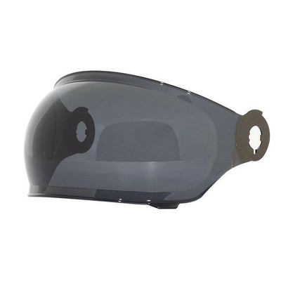 Torc Newport T1 Retro Bubble Shield Replacement Face Visor Smoke Silver Clear