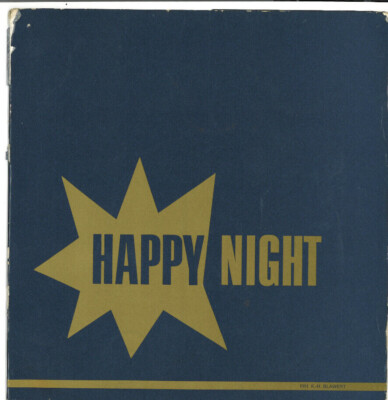 Nachtclub ''Happy Night'' ca. 1976 Speise- u. Getränkekarte Stuttgart K.-H.Blawert