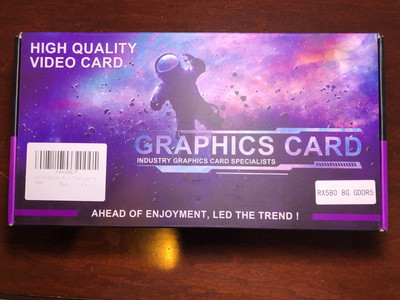 AMD RADEON RX 580 8GB GDDR5 Graphics Card, Light Use With Original Box 