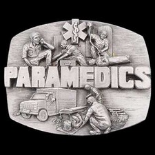 Paramedics Ambulance Emergency EMT First Responder Medical Ambulance Belt Buckle