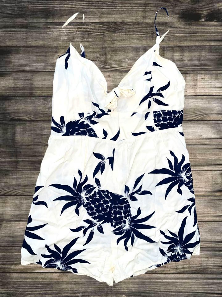 E2 Anthropologie Beachgold Romper Summer Pineapple Medium Women's
