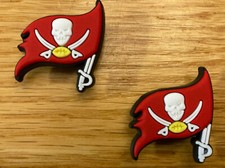 NFL Tampa Bay Buccaneers Football Team For Crocs Shoe Charms Jibbitz - 2 pieces
