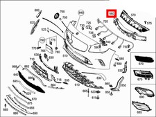 Neu Original Mercedes Benz A-Klasse W176 Vorne Stoßstange Impact Stoßdäm8.5er