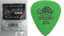 Jim Dunlop Guitar Tortex Picks .88 mm Green Picks 72 Pack Standard 418R88