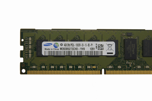 Samsung 4GB Memory Ram PC3L 2RX8 10600R-09-10-B0-P1 M393B5273CH0-YH9 Used DDR3 - Picture 2 of 3