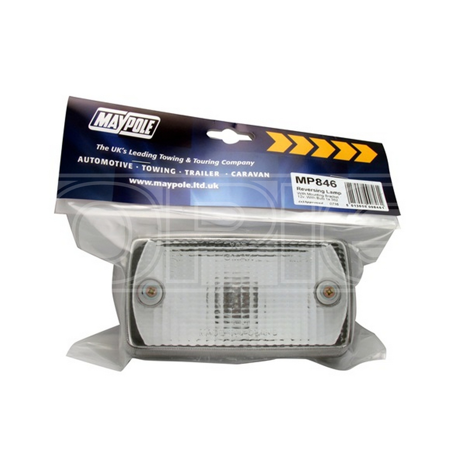 12V Reversing Lamp with Mounting Bracket - Bulb Included - Maypole 846