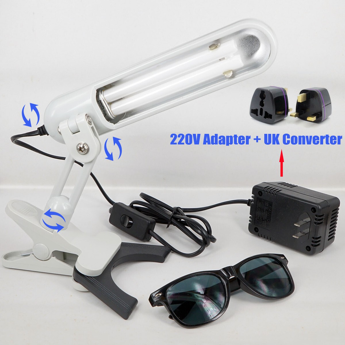 For Philips PL-S 9W/01/2p UVB Phototherapy Medical Lamp Handheld