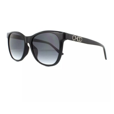  Jimmy Choo Women's Black Full Rim Sunglasses New in Case