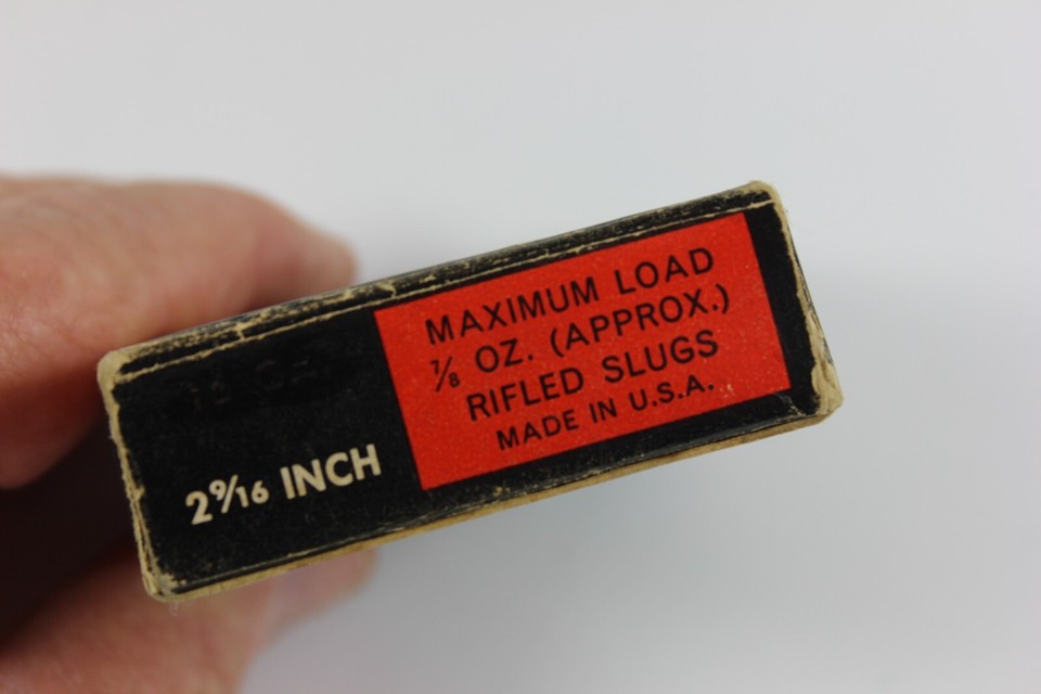 Vintage REVELATION Rifled Slugs EMPTY Box Western Auto Supply Co Kansas