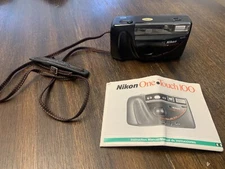 NIKON One touch 100 Point & Shoot 35mm film camera With Instruction Booklet