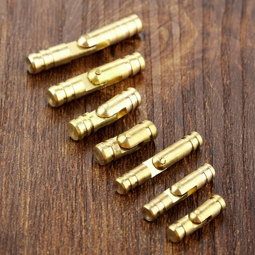 10Pcs Brass Barrel Cabinet Hinge Jewelry Box Hidden Concealed Invisible Hinges - Picture 12 of 22