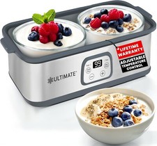 Ultimate Probiotic Yogurt Maker with Adjustable Time Temp Control - Make Tr...
