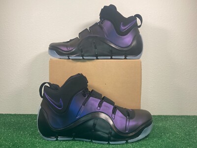 Sz 16 Men - Nike Zoom Lebron 4 Eggplant Purple Basketball Shoes FN6251-001 RARE
