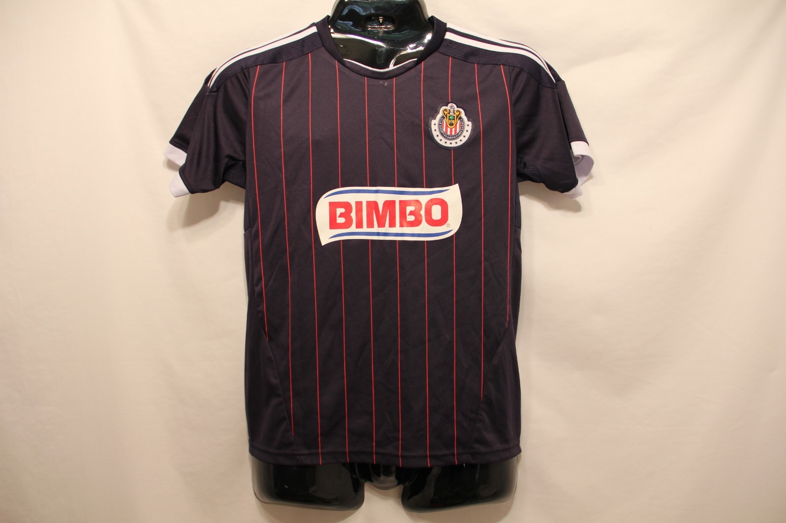 Chivas Guadalajara Bimbo Toyota Mexico Soccer Fubtol Jersey Retro Sz 12