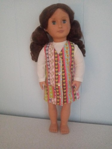 18" Puppe - Our Generation - gebraucht mit 3 neuen handgefertigten Kleidern - Bild 1 von 6