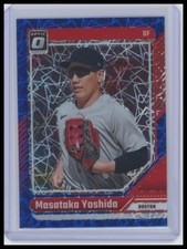 2024 Donruss Baseball #80 Masataka Yoshida Optic Blue Velocity