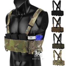 KRYDEX Concealed Carry LowVis Ready Chest Rig Elastic Cummerbund Magazine Holder