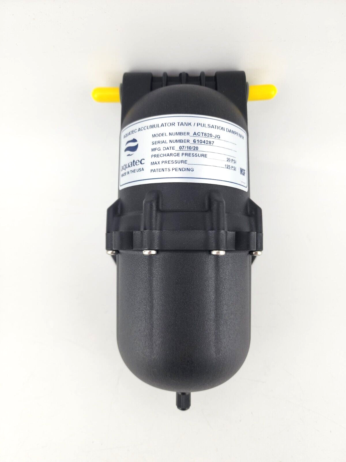Aquatec ACT820-JG Accumulator Tank/Pulsation Dampener 125PSI