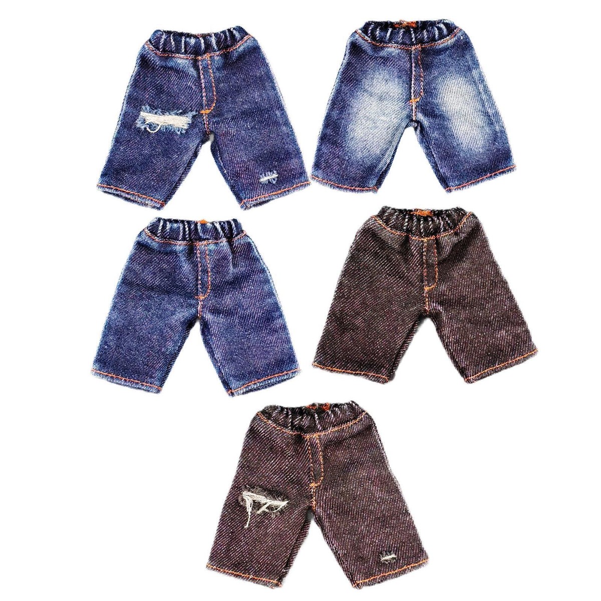 1:12 Scale Male Action Figure Denim Shorts Miniature Figures Short