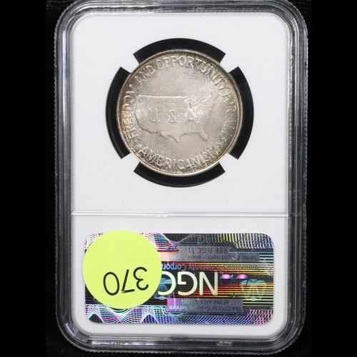 1952-p Booker T Washington Carver Nicely Toned Silver Commemorative MS66 NGC - Picture 2 of 2