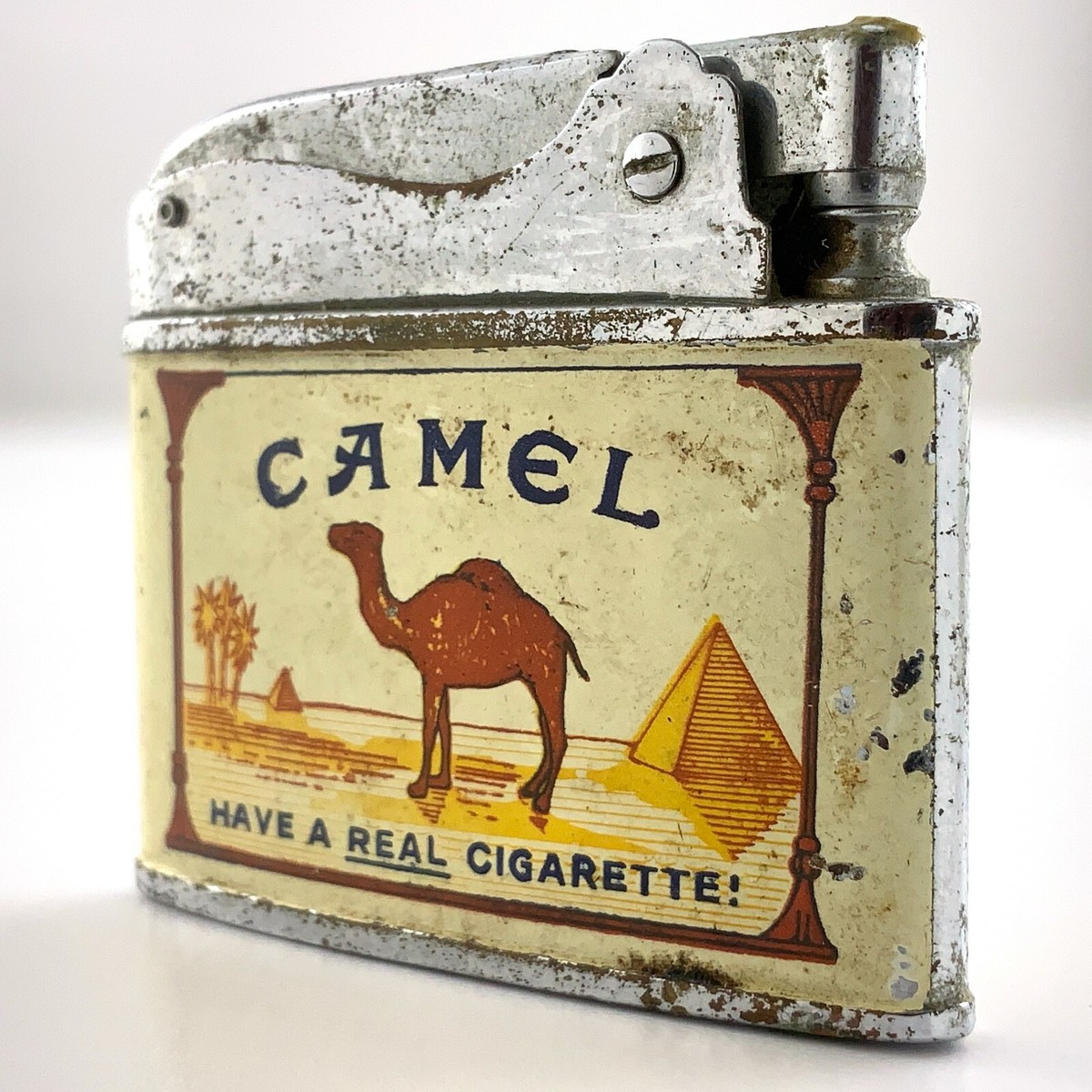 Camel Cigarettes Flat Lighter Zenith Advertising Vintage Sold As