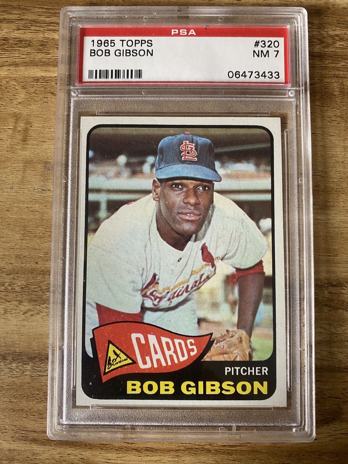 1965 Topps #320 Bob Gibson PSA 7 NM