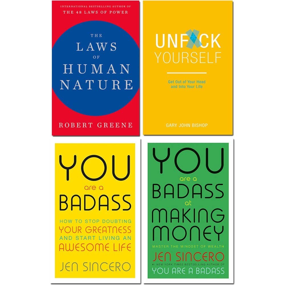 Laws of human nature, unfck yourself, you are a badass making money 4 books Set