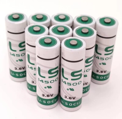 10x count batteries for Saft LS 14500 LS14500 AA 3.6V Lithium Battery New  14500