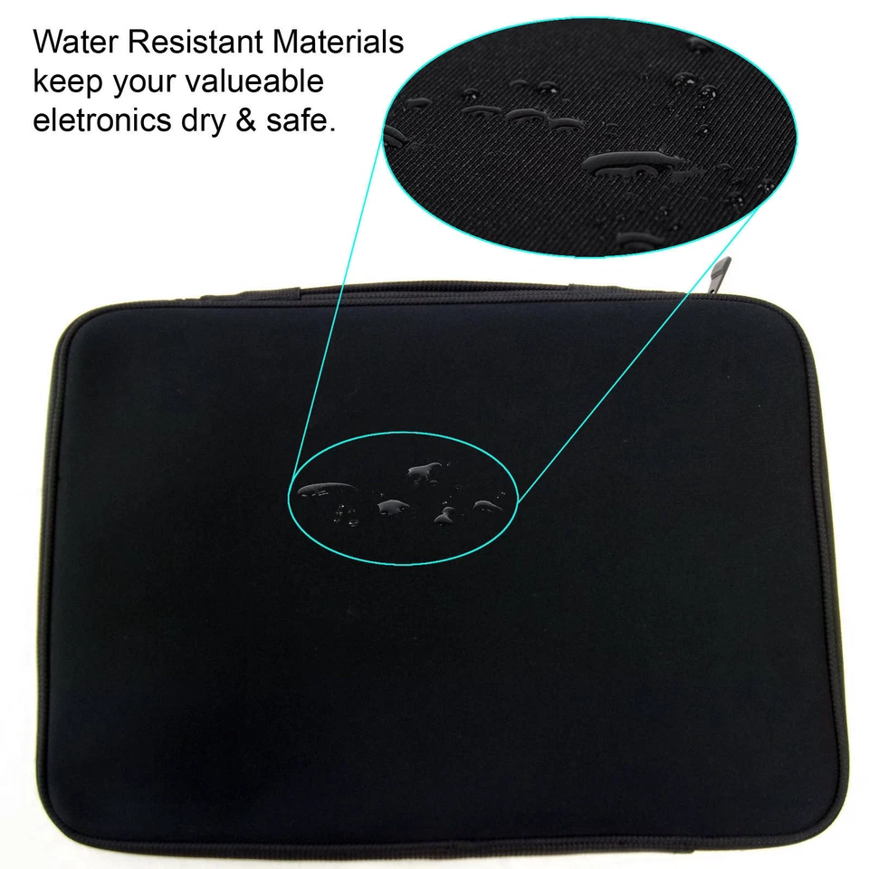 Logitech 16 pulgadas Notebook Laptop Funda Bolsa Asa Estuche Cubierta NEGRO Y ROJO Foto 2 de 4