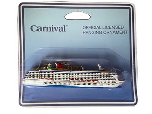 Carnival Pride Hanging Ornament. Carnival Mini Ship Model