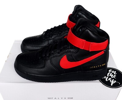 Nike Air Force High 1017 ALYX 9SM Black Red UK 10 US 11 EUR 45 CQ4018-004  New UK