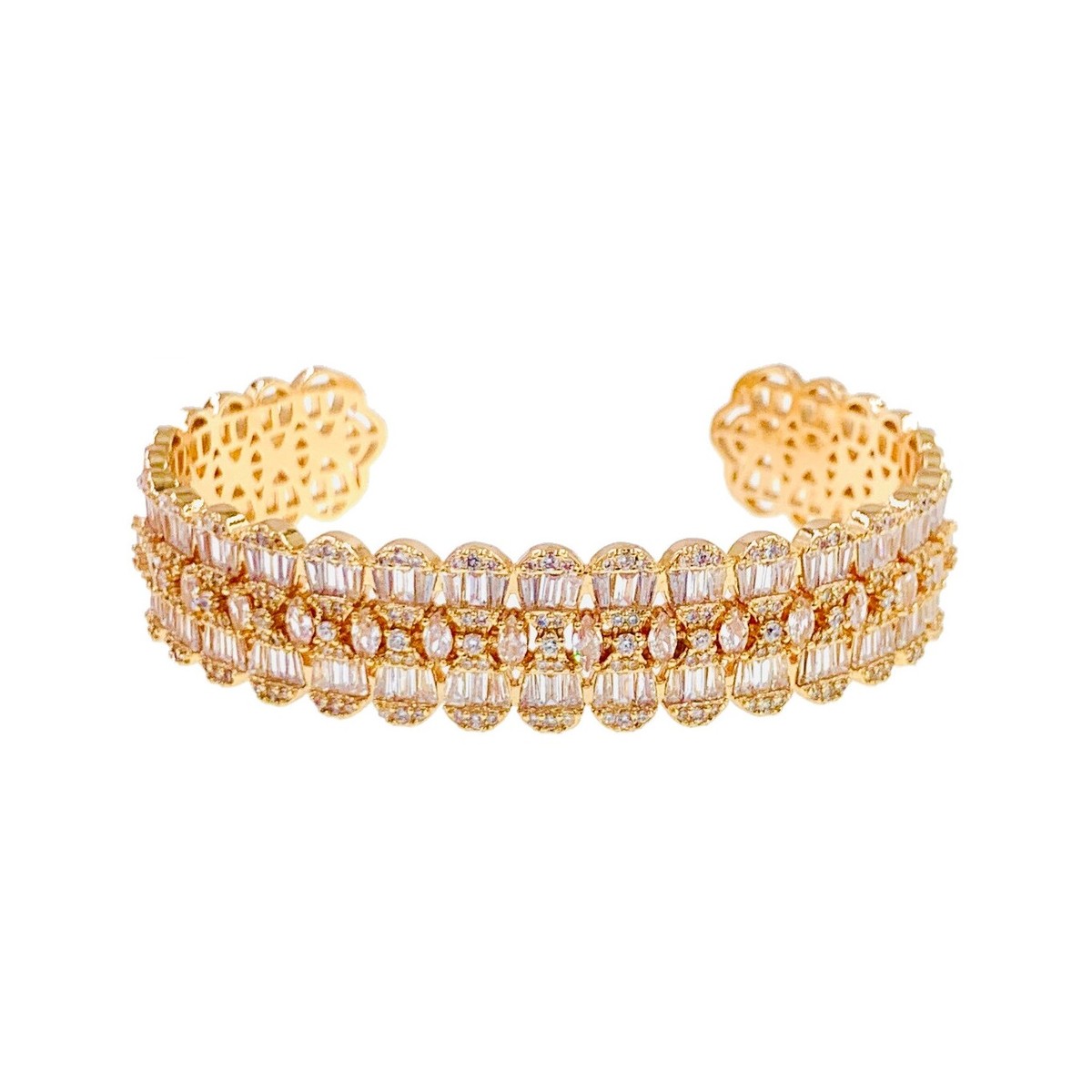 Elegant Gold and zirconia Bracelet Amazon.com: Richapex Diamond Tennis Bracelet for Women  main image 3