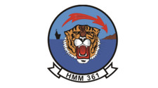 4" us marine corps hmm-361 medium helicopter sq dragon sticker decal usa made