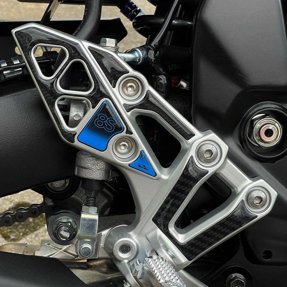 Autocollant Moto 3D Compatible Avec Honda Transalp 750 2023 Latéraux Sottosella | eBay