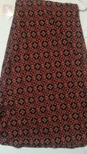 LuLaRoe MAXI Skirt Small black/Cranberry/Orange Diamond. Comfy! Made in USA